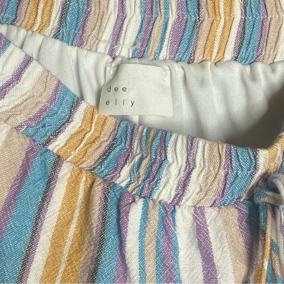 Francesca’s Dee Elly Women’s Stripe Shorts Size Large - Picture 12 of 16